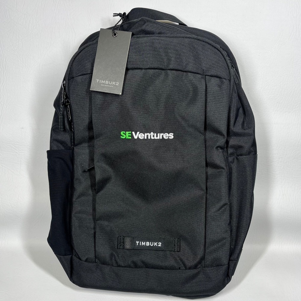 Timbuk2 Parkside Eco Backpack SE Ventures Logo Laptop Black Bag 3840-3-1068 NEW